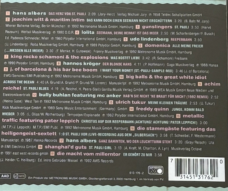 Rückseite Album