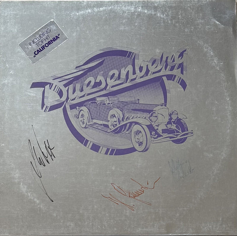 Album Cover mit Autogrammen